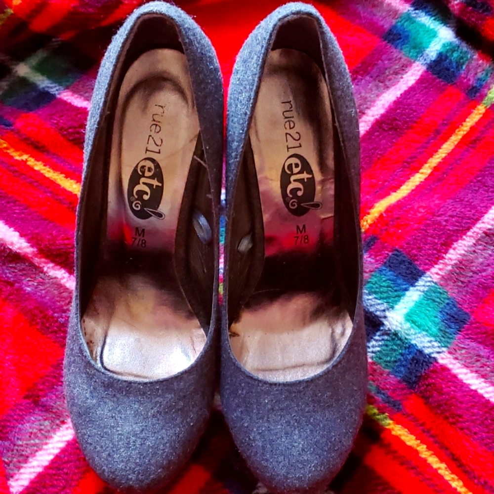 Grey stilettos